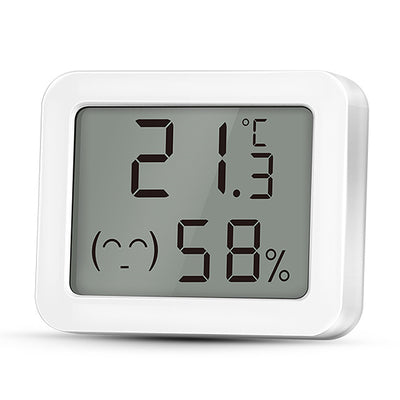 LinkMejor Smart Zigbe Temperature Humidity Sensor LCD Display Thermometer Hygrometer APP Remote Control Real-time Monitoring Work with Alexa Google Home