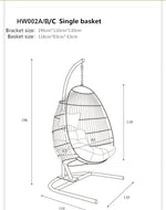 LinkMejor HW002C Foldable Swing Chair with Stand