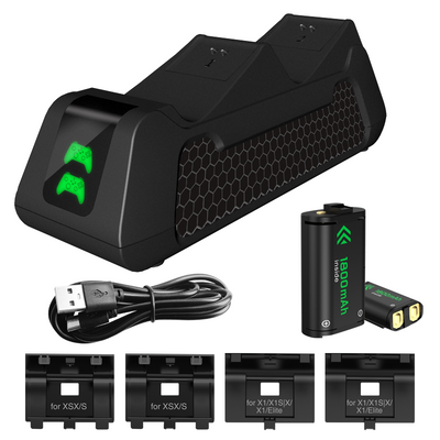 LinkMejor HHC-X1052 Dual Controller Charging Dock 1800mAh Battery Type-C Rechargeable Battery Pack Gaming Accessories for Xbox Series S/X