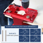 LinkMejor Adjustable Depth Cabinet Hinge Jig 35mm Hinge Hole Punch Locator Cabinet Door Installation Drilling Guide Woodworking Tool