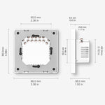 LinkMejor Tuya Smart Zigbe3.0 Push Button Switch 1Gang Remote Smart Life APP Control Timing Function Voice Control Work with Alexa Google