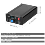 ATU-10-0A 20W 1.8-30MHz Mini Automatic Antenna Tuner OLED Display Aluminum Alloy Outcase with1800MAh Battery ATU Antenna Tuner