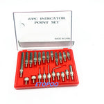 LinkMejor 22PCS M2.5 Thread Tip For Dial & Test Indicators Steel Dial Indicator Point Set