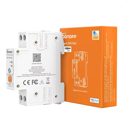 LinkMejor BASIC-ZB1GSP Basic DIN Rail Zigbee3.0 Smart Switch 32A High-Load Circuit Energy Monitoring Double-Pole Safety Switching