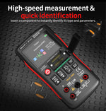 LinkMejor ZT-XT1 2-in-1 Transistor Tester Kit Crystal tester Multimeter True RMS 2.4 Inch IPS Screen Resistors Capacitors Diodes MOSFETs Zener Temperature Sensors Semiconductor Testing Supports USB firmware upgrades