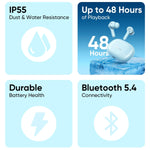 Realme Buds T200x TWS Earbuds bluetooth 5.4 Earphone 12.4mm Dynamic Bass Drivers 25dB Active Noise Cancellation 48H Playback Low Delay Sports Headphones