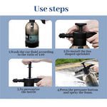 2L Foam Watering Can Transparent HDPE Air Pressure Pump Sprayer 1:50 Ratio Car Wash and Garden Use