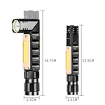 Rechargeable LED Flashlight Multifunctional Magnetic Base 360 Degree Rotate IP65 Mini Working Lamp Car Repair Work Light