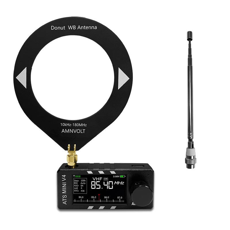LinkMejor V4 ATS Mini SI4732 Radio ALL Band DSP Radio FM AM SSB LSB USB Receiver built-in Hi-Z Headphone Amplifier Circuit with Dual Antenna