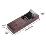Ebony Hand Plane Woodworking Tool High Speed Steel Flat Blades Manual Block Planer Ergonomic Handle Portable Chamfering Edge Trimming Surface Finishing DIY Professional Tool
