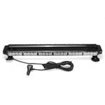 12V 28" 54LED Car Roof Double Side Emergency Strobe Flash Light Lamp Bar White and Amber For Car Truck Boat