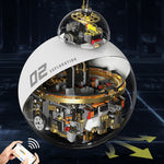 LinkMejor T1118 STEM Science Fiction Programmable Reconnaissance Robot Transparent Exploration Sphere Toy