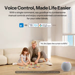 LinkMejor MINI-ZBRBS-E Zigbe Smart Roller Shutter Wall Switch Fusion Series Orb-ZBRBS Precise Percentage Adjustment Schedule Function Voice Control with Alexa Google Home