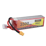 LinkMejor 14.8V 3500mAh 60C 4S LiPo Battery XT60 Plug for RC Drone