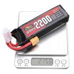 LinkMejor Power 14.8V 2200mAh 120C 4S LiPo Battery XT60 Plug with Adaper for RC Drone