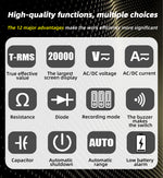 LinkMejor S500 Smart Graphic Multimeter 3.2 Inch TFT Screen 1000V DC AC Voltage 10A Current High Precision Portable Tester Electric Measurement Tool