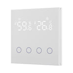 3 in 1 10A Tuya WiFi Smart Light Switch with Temperature Humidity Sensor LCD Display Scene Switch Timing Function APP & Voice Control with Alexa Google Home