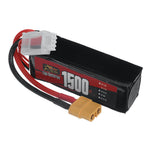 LinkMejor 3S 11.4V 1500mAh 60C 17.1Wh LiPo Battery XT60 Plug for RC Drone FPV Racing