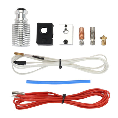 3D Printer Parts Prusa MK3S+ Extruder Nozzle Heating Kit High Temperature Resistance All-Metal Throat Brass Nozzle CNC Heating Block