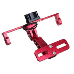 12V CNC Motorcycle Alloy License Number Plate Holder Bracket LED Lights Universal