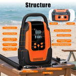 20PSI Electric SUP Air Pump 120W High Pressure Portable Air Inflator Deflator Quick Inflation with Auto-Off 12V DC for Stand Up Paddle Boards Boats Car Tires
