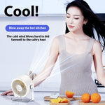 Portable Turbo Fan with Digital Display 100-Speed Mini Air Circulator for Wall Mount & Desktop Use, Quiet and Powerful