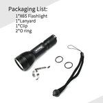 LinkMejor X6S 3*LED 3000LM Ultra Bright EDC LED Flashlight Small Throw Flood Tactical Flashlight 18650 Battery Mini Torch Strong Searching Floodlight