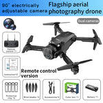 AE E4 WiFi FPV with Goggles Glasses HD Dual Camera Optical Flow Positioning Headless Mode Foldable RC Drone Quadcopter RTF