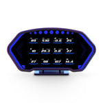 6-inch LCD Screen P3 Car Head Up Display 36 Function OBD+GPS Dual System HUD Slope Meter Accelerometer Breathing Ambient Light