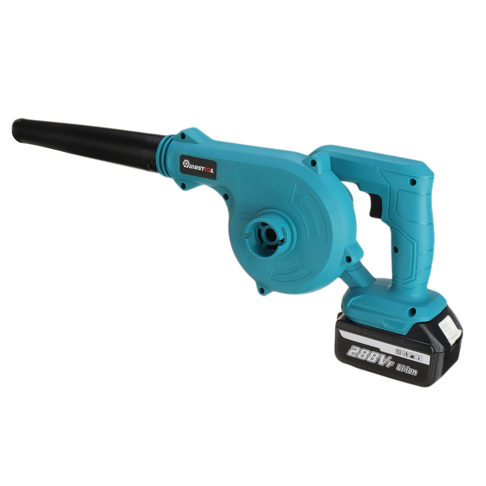 LinkMejor 1500W 20000rpm 18V 2-in-1 Electric Air Blower Blow-suction Type Handheld Blowing Machine for Dust Cleaning