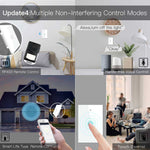 LinkMejor Tuya Smart Home WiFi Panel Switch 1/2/3/4 Gang APP Remote Control Timer Function Voice Control with Alexa Google Home