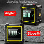 Dual Laser Digital Inclinometer 4 x 90° Four-Sided Magnetic Type-C Rechargeable Angle Slope Meter Laser Level