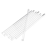10Pcs 200x7x2mm Length 200mm OD 7mm 2mm Thick Wall Borosilicate Glass Blowing Tube Lab Factory School Home Tubes