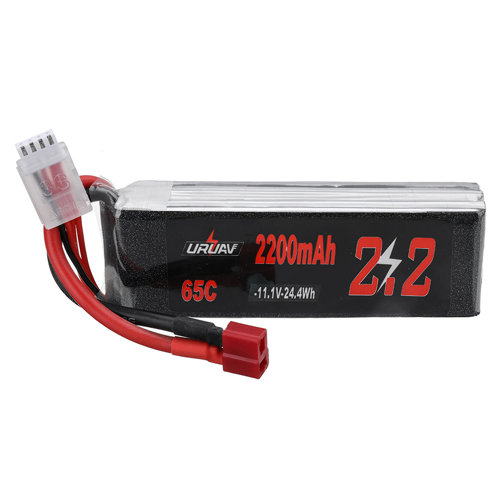 LinkMejor 11.1V 2200mAh 65C 3S LiPo Battery T Deans Plug for RC Car