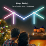 LinkMejor Tuya Smart Splicing Light Bars DIY Indoor Wall Atmosphere Light LED Creative Sound Pickup Quantum Lamp