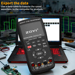 LinkMejor ZT-706S Handheld Oscilloscope Multimeter 3-In-1 Dual Channel 50MHz 280MSa/s 66000 Counts Signal Generator IPS Display