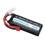 LinkMejor 7.4V 2800mAh 50C 2S Lipo Battery T Plug for RC Car