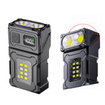 Mini Portable Keychain Light With Rotatable Head, Magnetic Base, Ideal For Repairing, Camping, Emergency, And Night Use