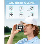 LinkMejor Golf Rangefinder 1312 Yards Slope Compensation 2.4 Inch Touchscreen 6X Magnification Flag Lock Vibration Rechargeable USB-C Golf Accessories IP54 Water Resistant