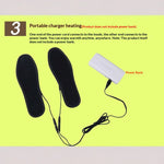 LinkMejor USB Charging Heated Insoles Cuttable Washable Winter Warm Electric Feet Warmer Insoles with 3 Heating Methods for Motorcycle Cycling Skiing Hiking Supplies