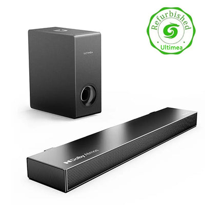 [EU/US/UK Direct] Refurbished Ultimea Nova S50 BT5.3 Soundbar 2.1 Channels Subwoofer 5.25'' Speaker Dolby Atmos HD eARC Bass 3D Surround 3 EQ Modes Wired Desktop Speaker