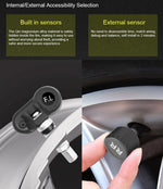 T11 Voice Alarm Tire Pressure Monitor Tire Pressure Monitoring System Universal Digital Tire Pressure Car Exterior And Interior Monitoring System Tire Pressure Gauge Tire Pressure Sensor TPMS