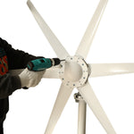 Wind Controller 6-Blade Wind Turbine 3000W(Peak) Inverter Advanced Auto-Charging 12V/24V Efficient Wind Energy Conversion Easy Installation