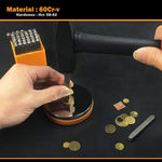 Professional 36Pcs Steel Metal Stamping Tool Set 3/6mm Alloy Steel Number and Letter Punch HRC 58-62 for Jewelry Craft