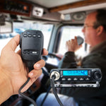 LinkMejor CB Mini Radio 27MHz Mobile Transceiver 40 Channels FM AM Modulation 4W Compact European City Band Walkie Talkie UHF SO239 Connector