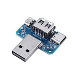 LinkMejor Adapter Board Male to Female Micro Type-C 4P 2.54mm USB4 Module Converter