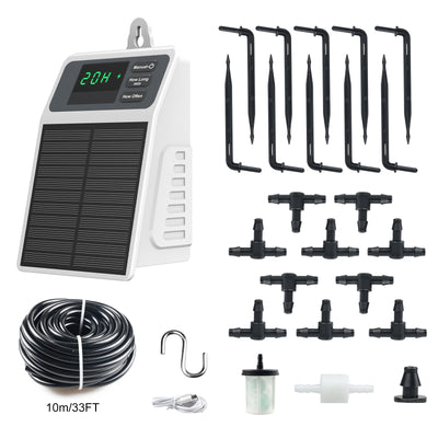 SOP17 Upgraded Solar Drip Irrigation System Automatic Watering Plants Supplies for Home and Garden Balcony Greenhouse Hanging Plants