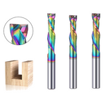 6mm 6.35mm 1/4 Inch Shank Tungsten Steel 2-Flute Spiral Compression Router Bit Milling Cutter For Wood Acrylic