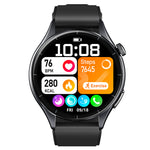 ET458 1.56-inch AMOLED Display ECG Micro-physical Examination Flashlight NFC bluetooth Call Heart Rate Blood Pressure Blood Oxygen Monitor Sleep Monitoring Breathing Training Fatigue Detection Metope Function Multi-sport Modes IP68 Waterproof Smart Watch