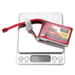 LinkMejor 7.4V 1800mAh 100C 2S LiPo Battery T Deans Plug for RC Car